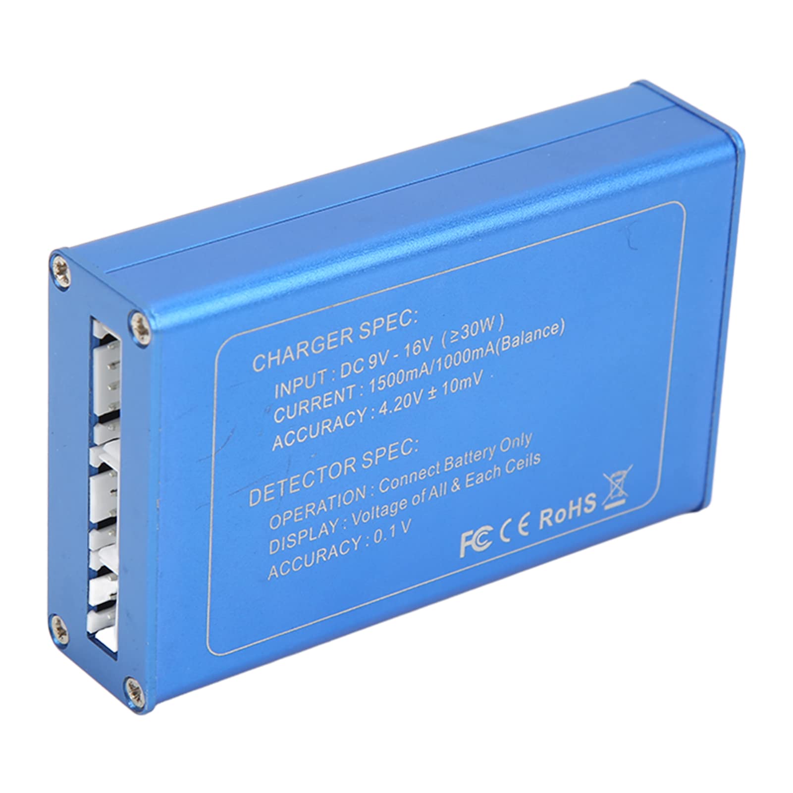 Caricatore per bilanciamento RC, 2S 3S 4S 25W ad alta precisione Lipo carica batterie display tensione RC Balance Charger Protezioni multiple per modello di caricabatterie per aeroplano (spina