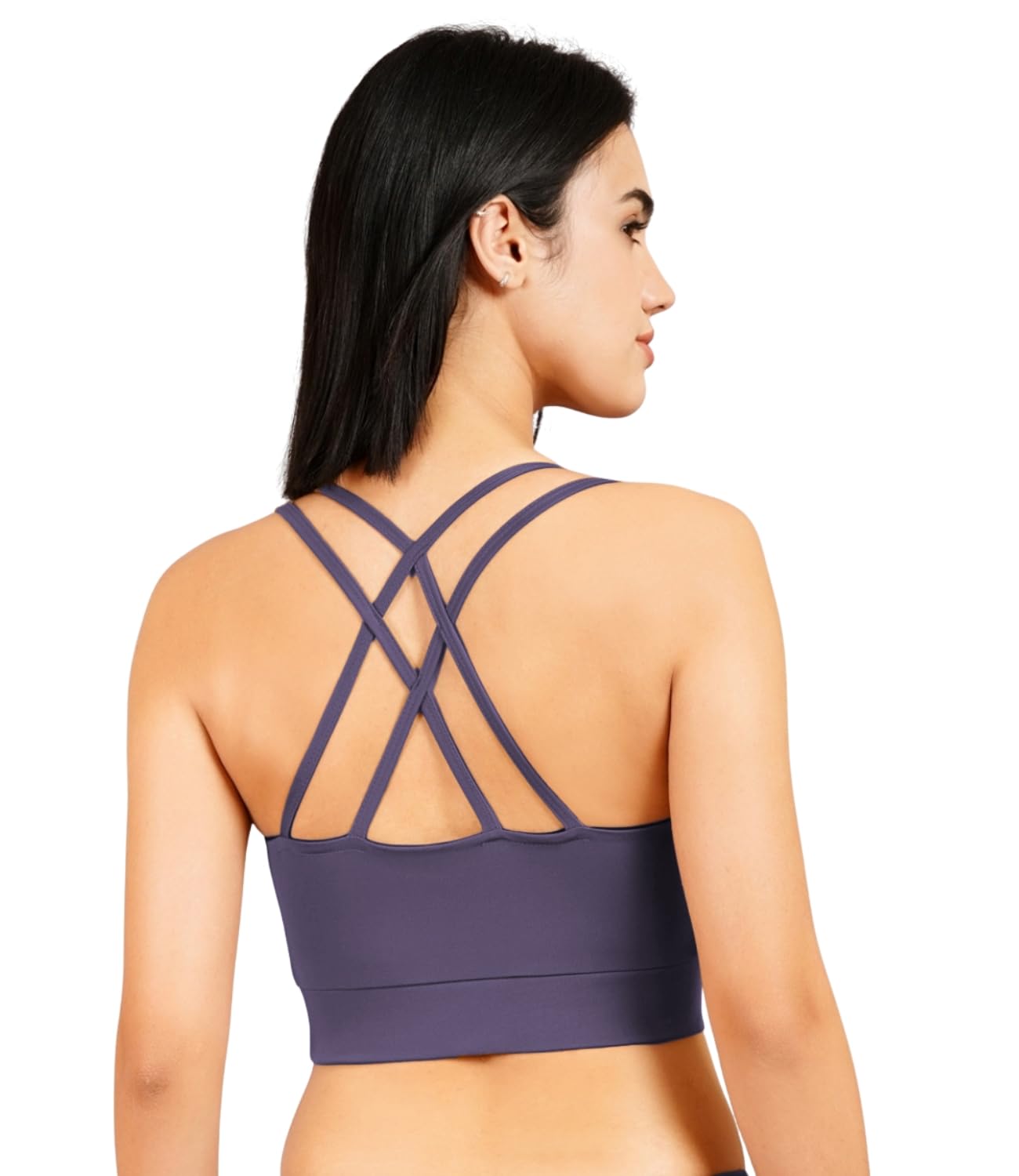 ninq Women’s Criss-Cross Back Compression Padded Sports Bra — Supportive, Stylish, and Perfect for Gym, Yoga, Running for Active Women & Girls-picture-39