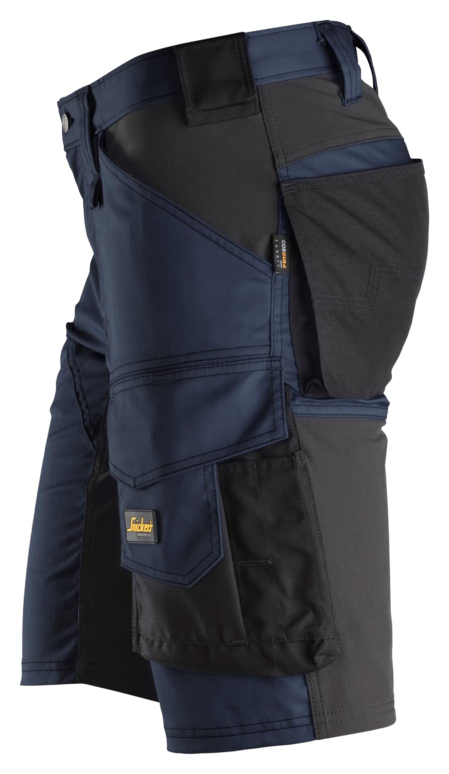Snickers Workwear 6143 AllroundWork, Stretch Korte Broek Blauw/Zwart - Maat 48