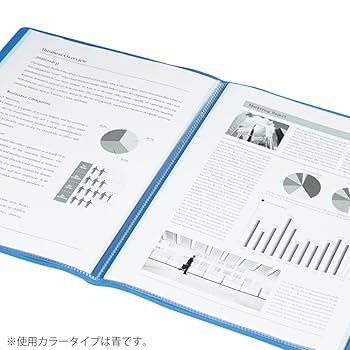 BL★60冊 Kokuyo cleared book fixed A4 length 20 pieces pocket dark