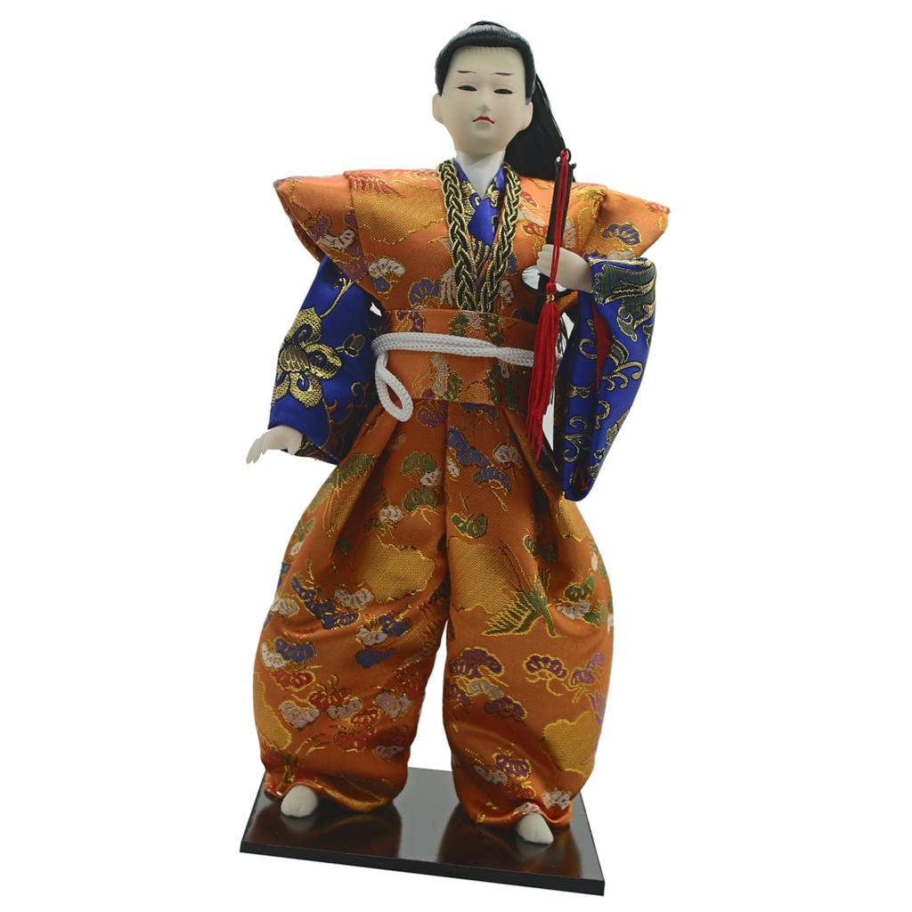 Muñeca Japonesa Kimono Muñeca Geisha Figura Decorativa Adorno de Mesa Artesanía Detallada Espuma Y Adecuada para Coleccionistas, B