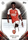 2023-24 TOPPS UEFA CLUB COMPETITIONS #148 BUKAYO SAKA SOCCER OFFICIAL TRADING CARD OF SOCCER