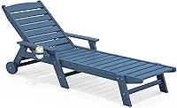 Vista 21 de SERWALL Juego de 2 Sillas Tumbonas para Patio, 78'' de Largo, 5 Posiciones Ajustables, HDPE, Tumbona para Exteriores para Piscina, Silla de Salón