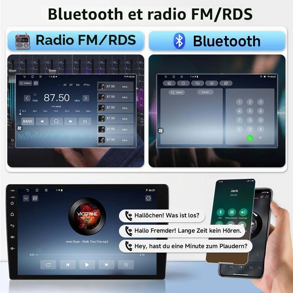 Autoradio pour Mercedes Benz Sprinter Freightliner W907 VS30 2019-2023 | Android 15, 4+64GB, 10.1 Pouces, Android Auto Carplay sans Fil , Écran Tactile, GPS, Bluetooth 5.4, DSP WiFi 6.0