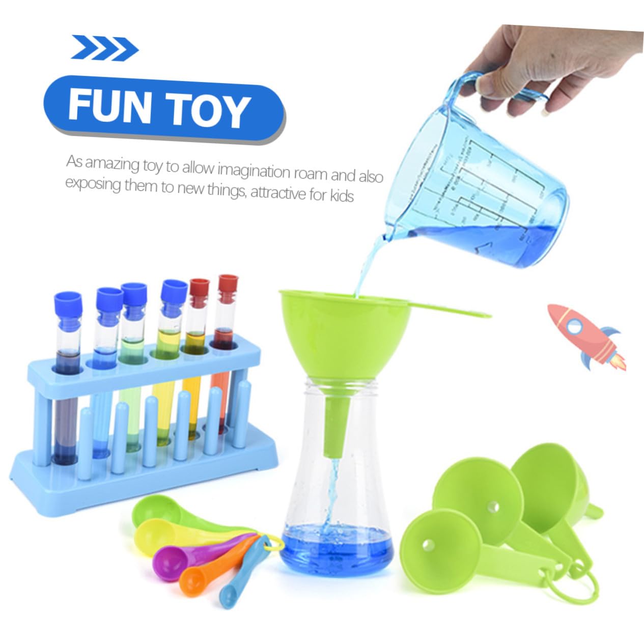 minkissy Kit Expérience Scientifique pour Garçon Fille Kit de Laboratoire Scientifique Expériences pour Garçon Fille Couleur Aléatoire
