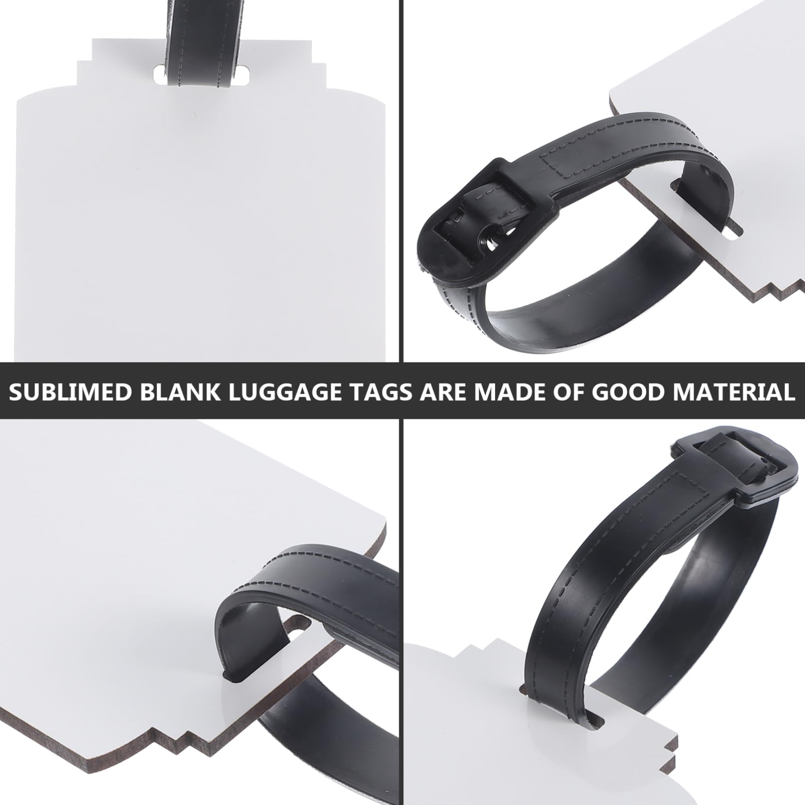 NUOBESTY 5 Sets Thermotransfer Blanko Gepäckanhänger Taschen Faltbare Reisetasche Gepäckabdeckung Kofferanhänger Wärmeübertragung Blanko Anhänger Blanko Namensschilder