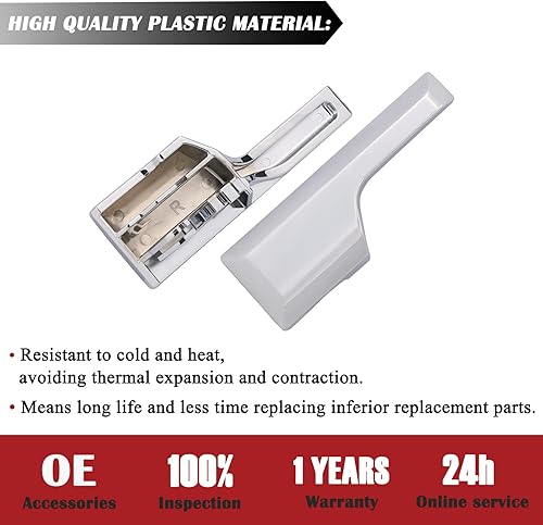 Miniatura 4 de TQPONLY Manija de puerta interior, compatible con Ford Expedition Lincoln Navigator 2007-2017 delantera o trasera derecha del lado del pasajero