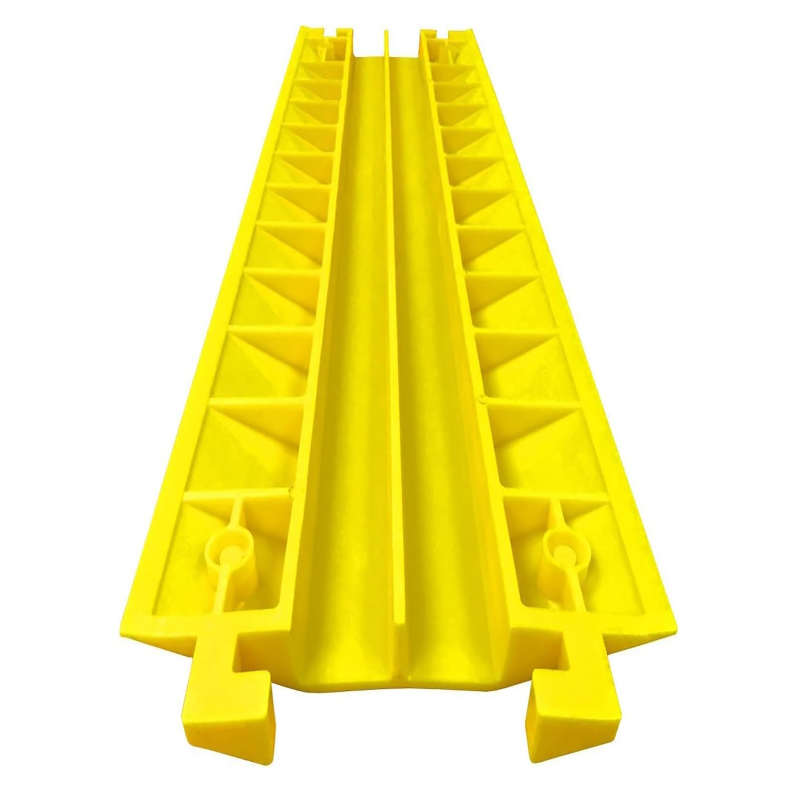 Pasacables de Suelo Rampas Protectoras de Cables de 2 Canales 100cm Largo, Capacidad de Carga de 800 Kg - Material de PVC para Uso en Interiores y Exteriores
