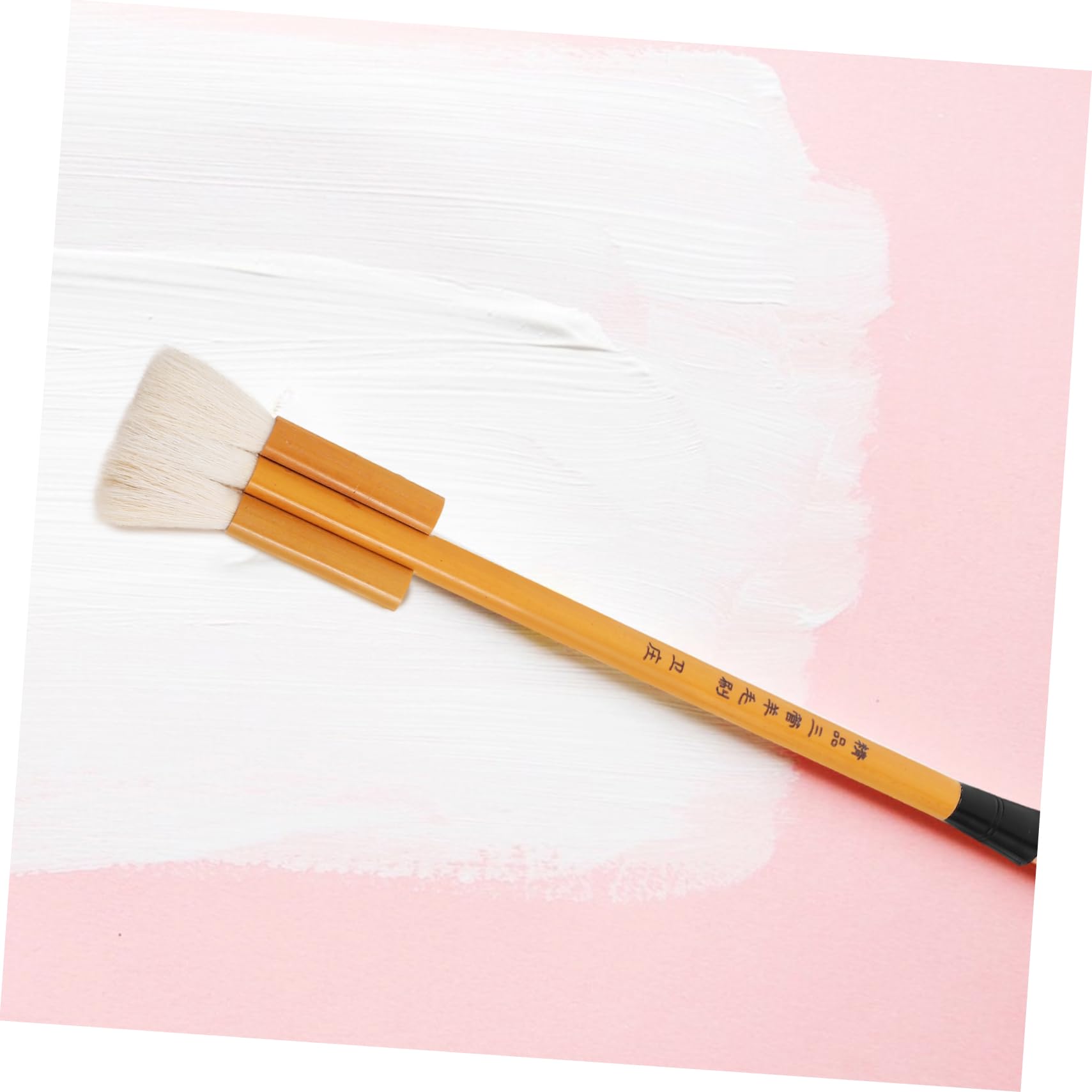 NUOBESTY 4 Piezas pincel de acuarela pincel de lana es de pintura de detalle de artista Cepillo de pintura de lana Cepillo de texturas Brocha ergonómico herramienta de