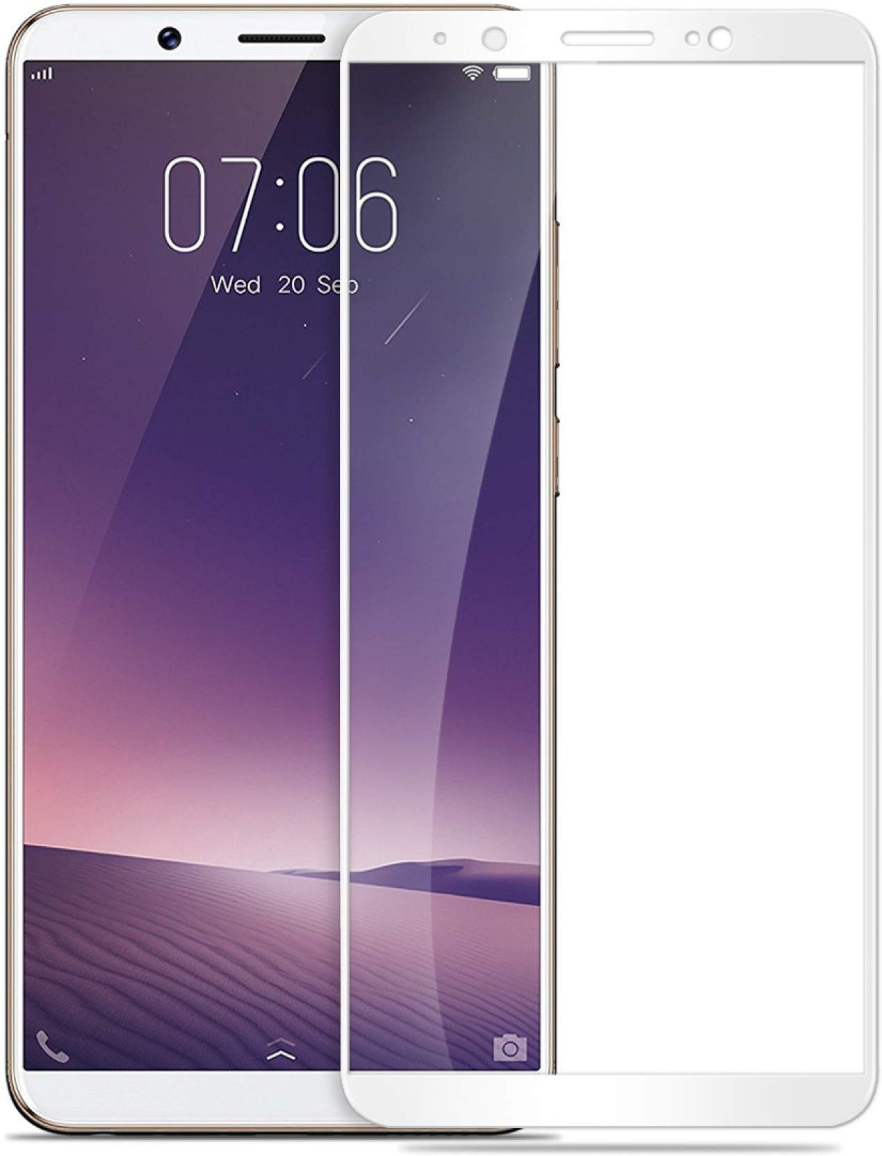 Glasgow explosion proof tempered glass for vivo v7 plus [edge to edge full screen coverage tempered glass gorilla] [full glue] - white (B0821JTX8L) Amazon Price History, Amazon Price Tracker