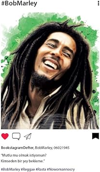 Aylak Adam Hobi Bob Marley - Bookstagram Defter