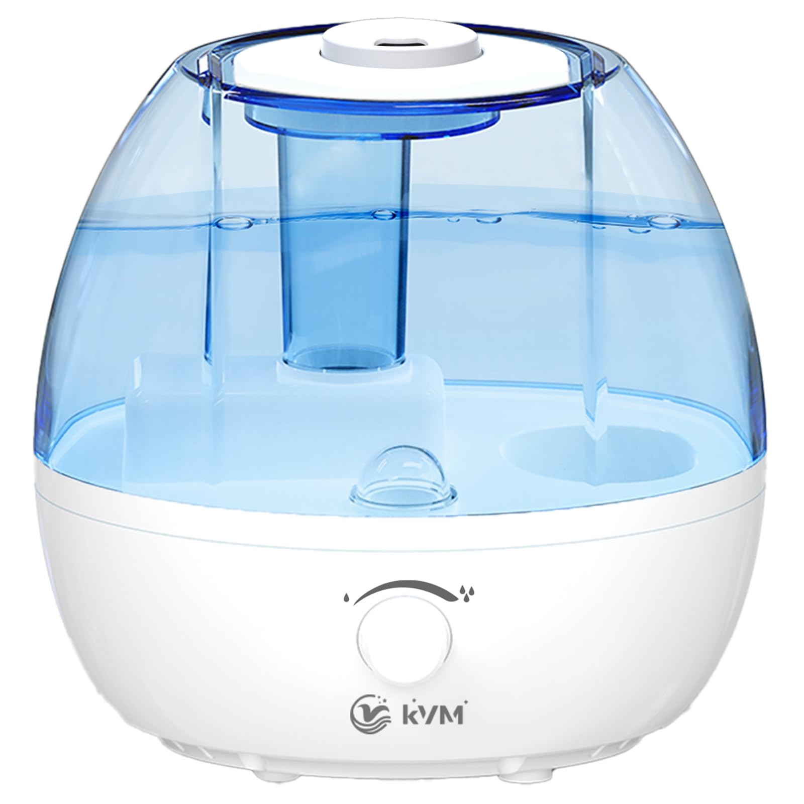 KVM Ultrasonic Cool Mist Humidifier Quiet Air Humidifiers for Bedroom Nursery Office Indoor Plants 360 Rotation Nozzle 2L