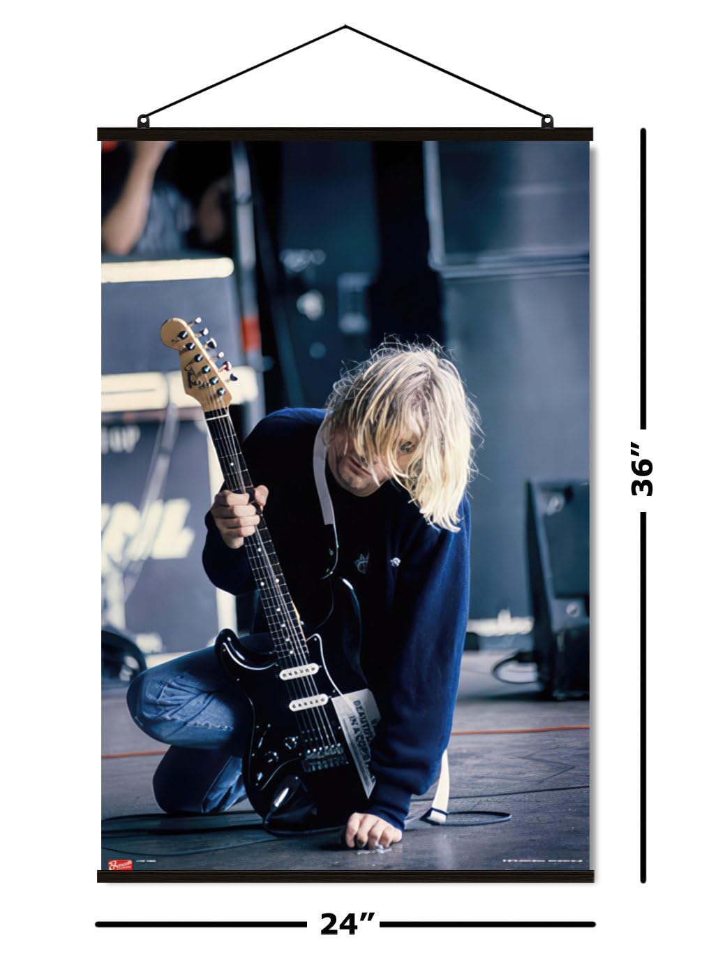 Amazon.co.jp: Nirvana – Framed音楽ポスター/印刷( Kurt Cobain Live