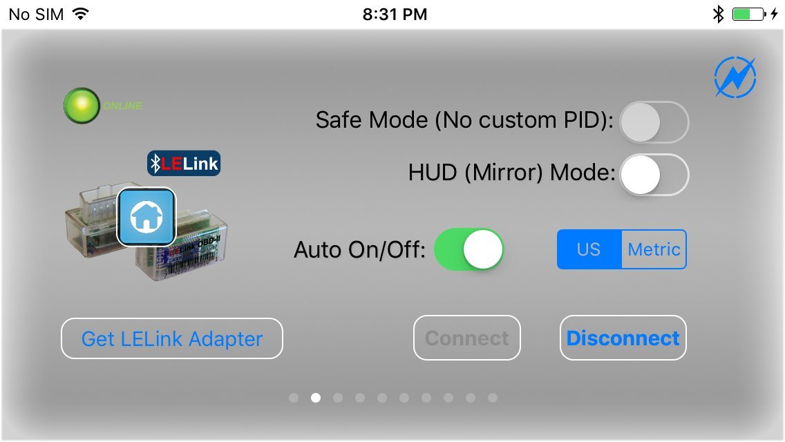 Lelink^2 BLE OBD-II OBD2 KFZ-Diagnosegerät für iPhone/iPod/iPad und Android, konfigurierbar, automatische An-/Ausschaltung, Bluetooth, geringer Energieverbrauch (evtl. Nicht in Deutscher Sprache)