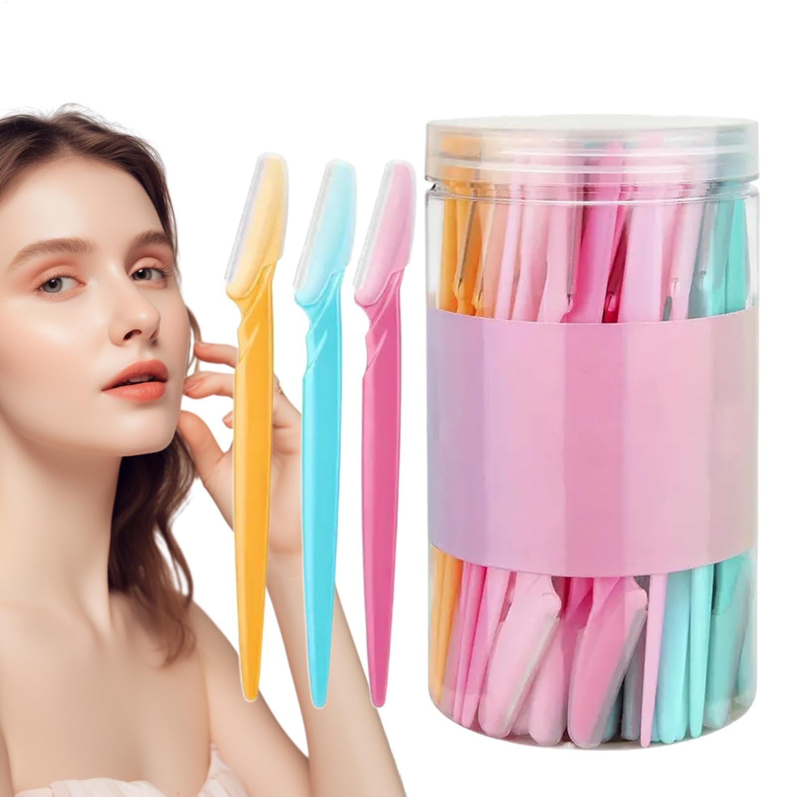 Trimmer de cejas para mujer, cortador de cejas – Frente a la precisión de las cejas Shaper – Herramienta de dermaplaning portátil, herramienta de afeitado manual para el hogar, viajes y viajes