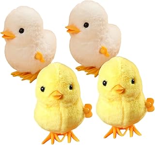 Toddmomy 4 Peças De Pelúcia Frango Saltitante Bicho De Pelúcia Frango Bichos De Pelúcia Brinquedo De Criança Brinquedo De Caminhada De Frango Brinquedos De Animais De Pelúcia Brinquedos De