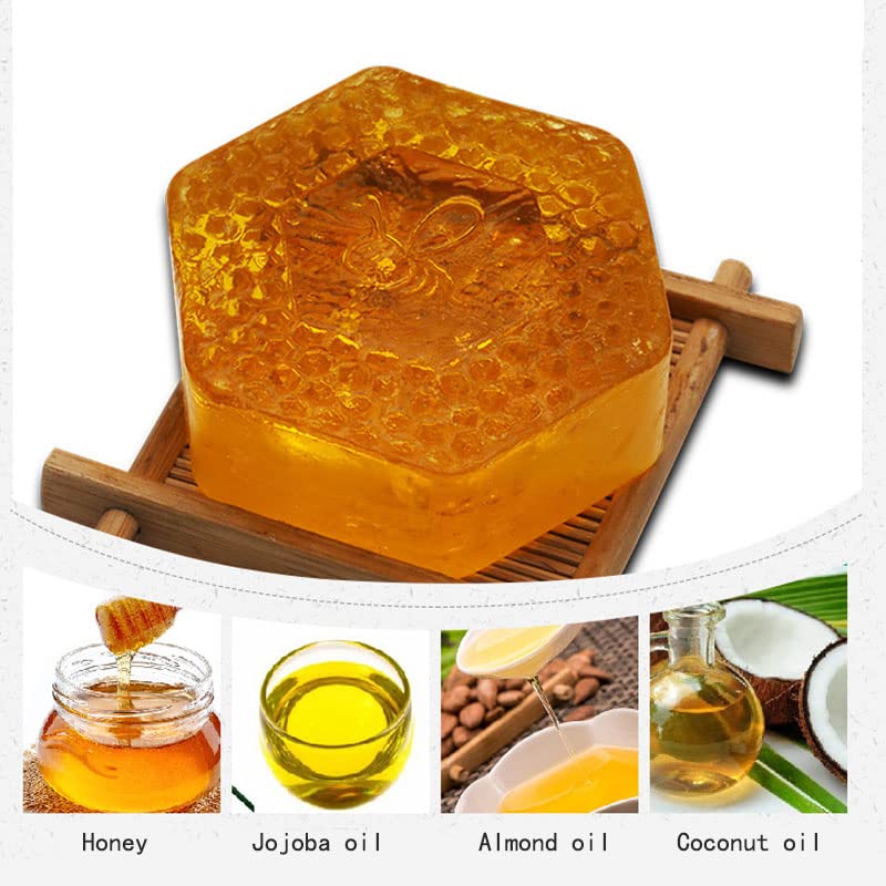 Juliesack Natural Handmade Savon Honey Soap Bar 100g, With Honey, Jojoba Oil, Almond Oil - Image 3