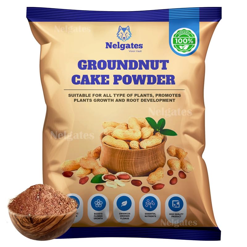 Nelgates premium Groundnut cake fertilizer for plants, groundnut cake powder for gardening, rose flower booster 5kg (B0DBLDSYWC) Amazon Price History, Amazon Price Tracker