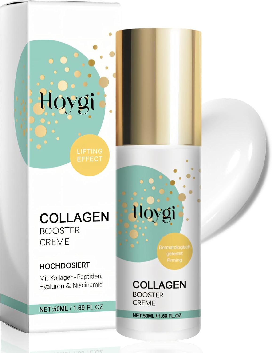 Miioto Collagen Booster Cream, Collagen Cream, Hyaluronic Cream for Face with Hyaluronic Acid and Vitamin, Anti-Wrinkle Moisturizing and Nourishing, Suitable for All Skin Types, 50 ml Miioto Collagen Booster Cream, Collagen Cream, Hyaluronic Cream for Face with Hyaluronic Acid and Vitamin, Anti-Wrinkle Moisturizing and Nourishing, Suitable for All Skin Types, 50 ml