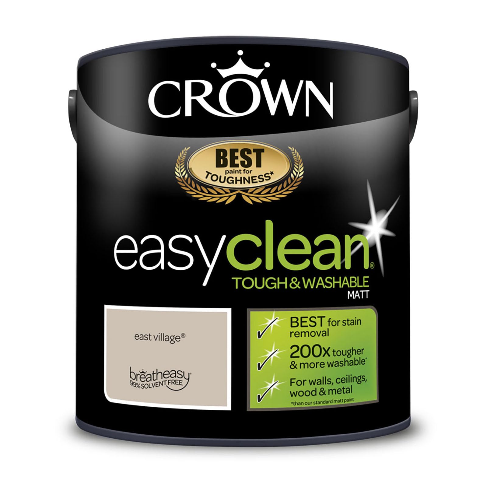 Crown Easyclean Matt Emulsion Paint 2.5L East Village