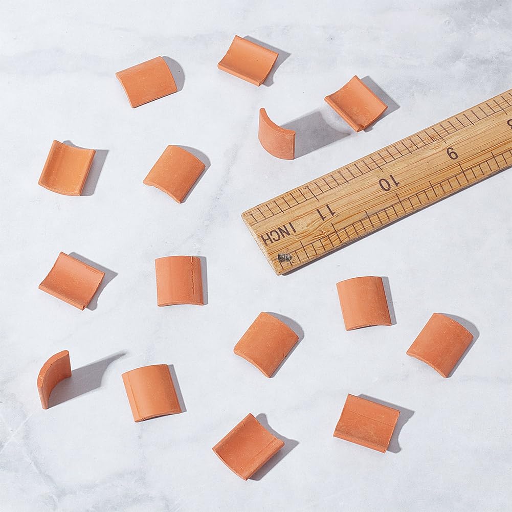 GOMAKERER About 120 Pcs Mini Red Roof Tiles - Image 3