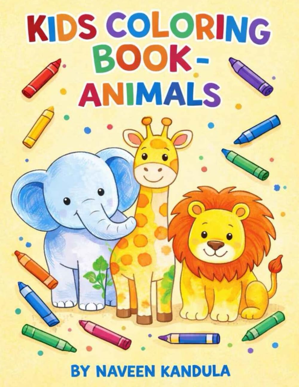 My First Animal Coloring Book for Kids Ages 3–6