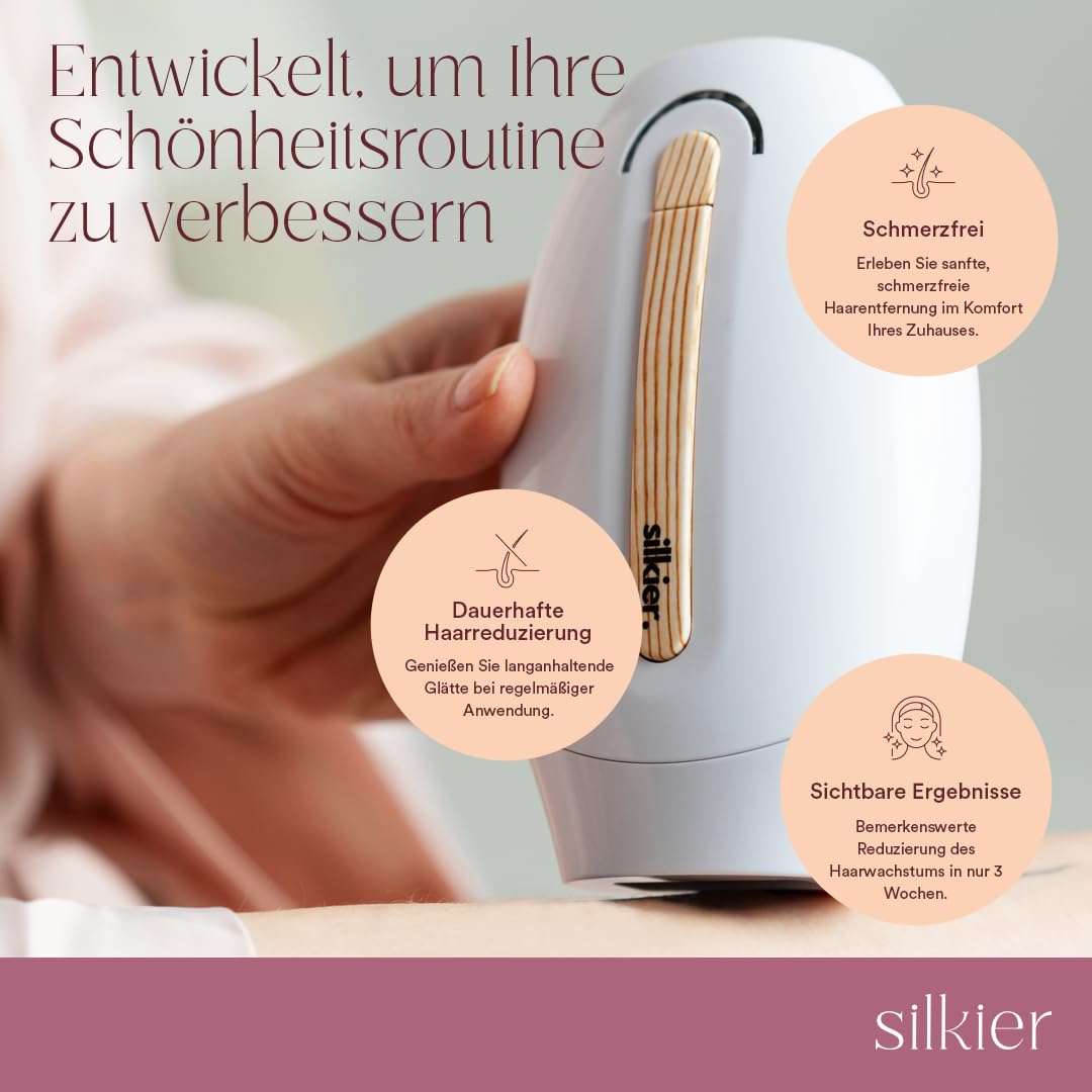 IPL Laser Haarentfernungsgerät für Dauerhafte Haarentfernung mit 5 Energiestufen, Schnelle Anwendung, Schmerzfrei – Geeignet für Achseln, Körper, Gesicht und Beine