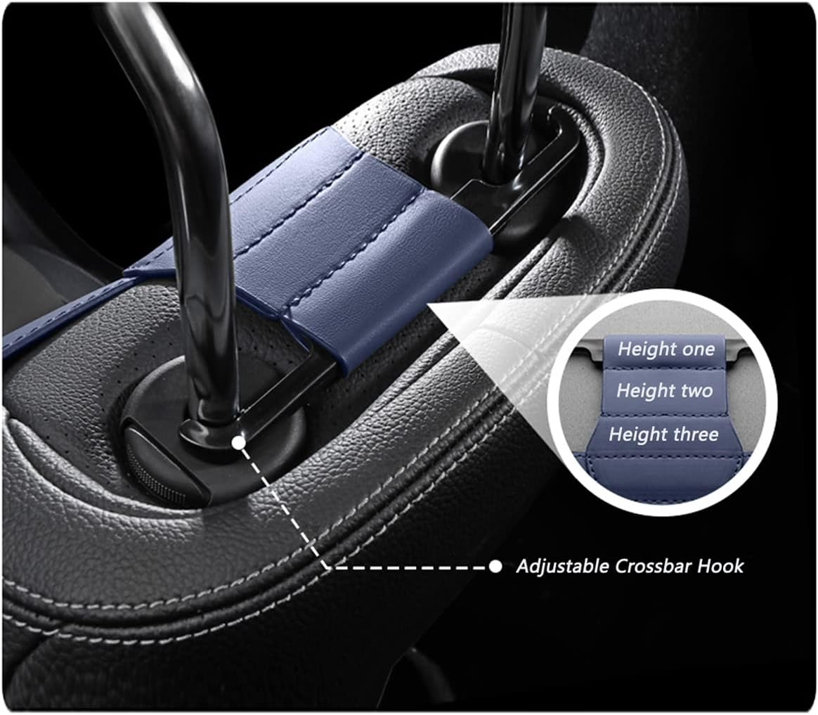 Car Seat Covers for Audi Q3 Q7 Q8 SQ5 Breathable Seat Cushions Comfortable Seat Protectors Front and Rear 5 Seats (Type1 Black)