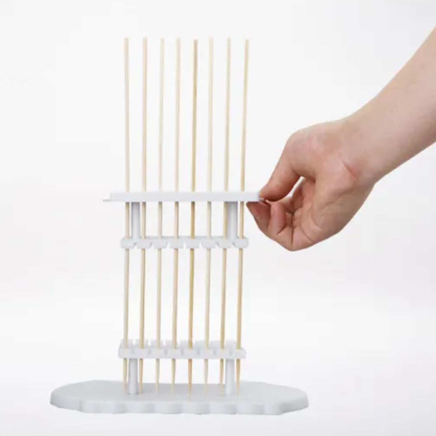 CUBO ARROSTICINI 64 Pcs. Professionale - Macchina per Arrosticini, Spiedini di Carne, Pesce, Kebab, Souvlaki - Migliore e Facile Produzione domestica + Accessori