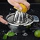 Manuelle Edelstahl-Zitruspresse 400ml – Für Zitronen, Orangen & Grapefruits,Saftpresse Zitronenpresse Lemon Squeezer,Spülmaschinengeeignet