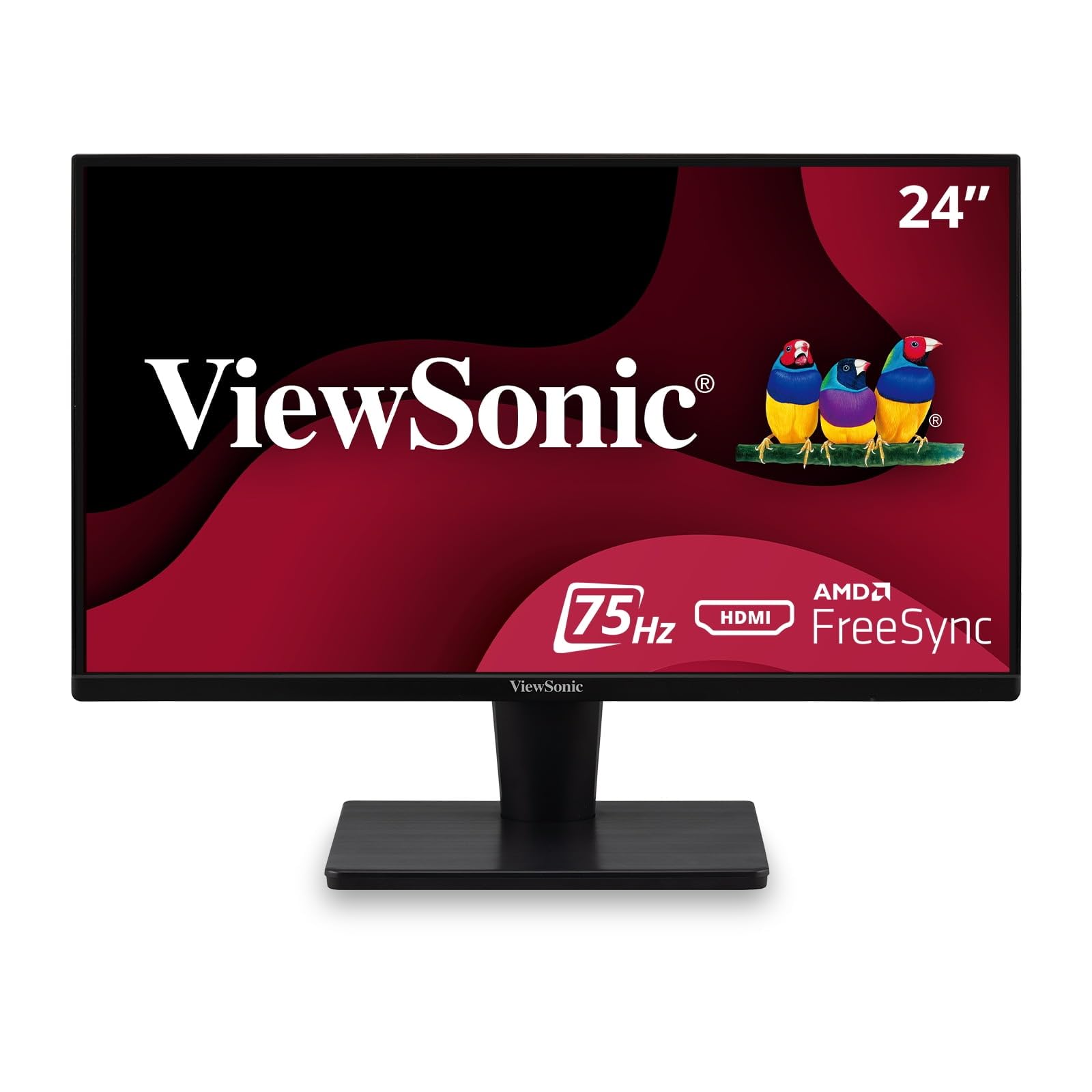 ViewSonic VS2447M Monitor 24" 1080p con 100 Hz, FreeSync, lunetta sottile, cura degli occhi, ingressi HDMI, VGA per casa e ufficio