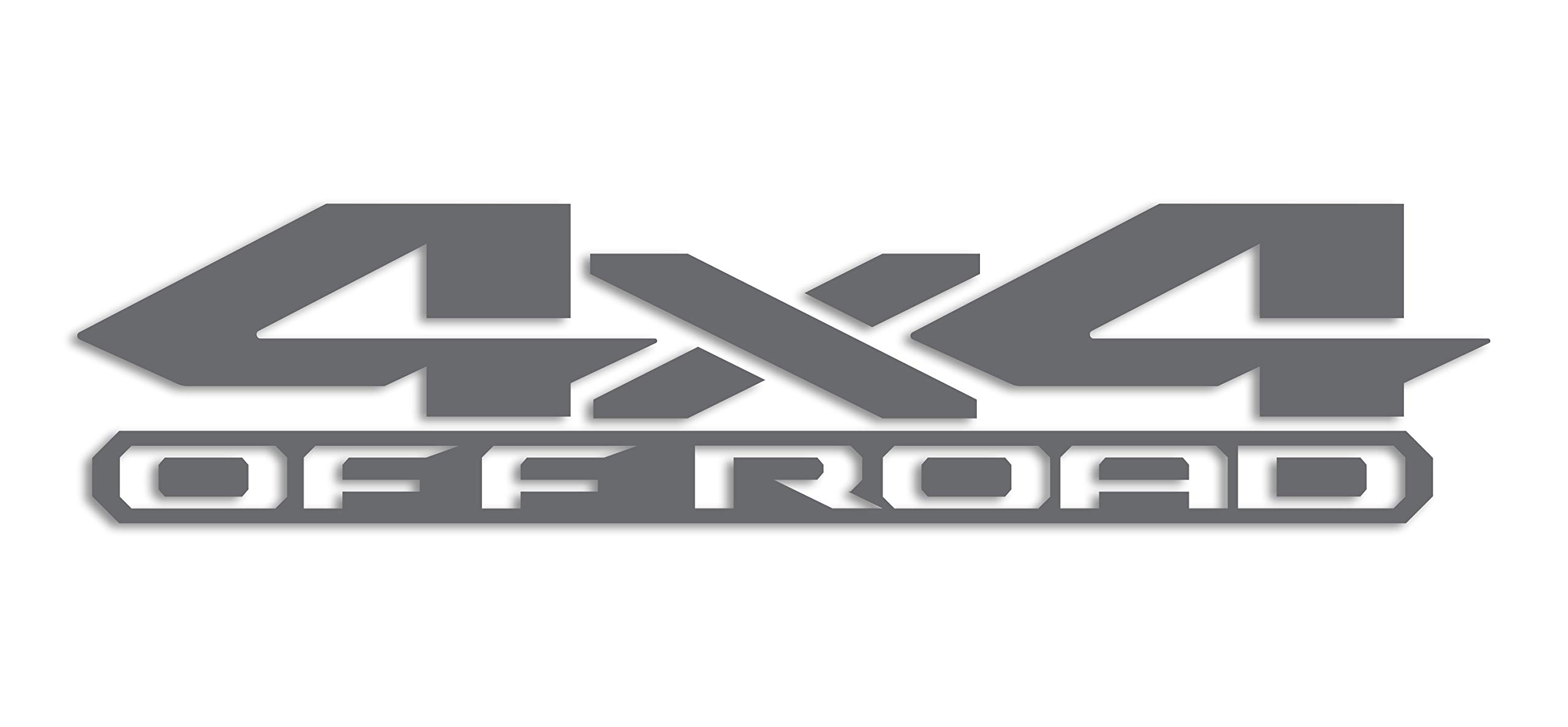 2 x Silver Grey 4x4 Off Road Bedside Vinyl Decals Fits New Dodge Ram 1500 2500 3500 Power Wagon