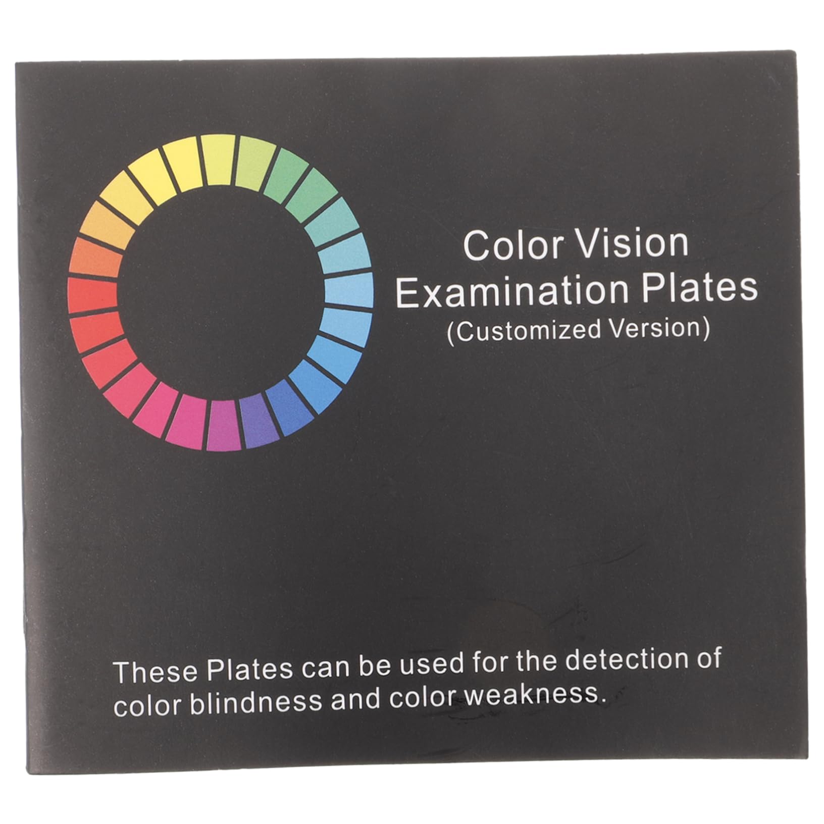 MUCKLILY Testing Book Comprehensive Vision Test Chart for Color Deficiency Assessment Eye Exam Book with Color Plates for Self Evaluation and Diagnosis