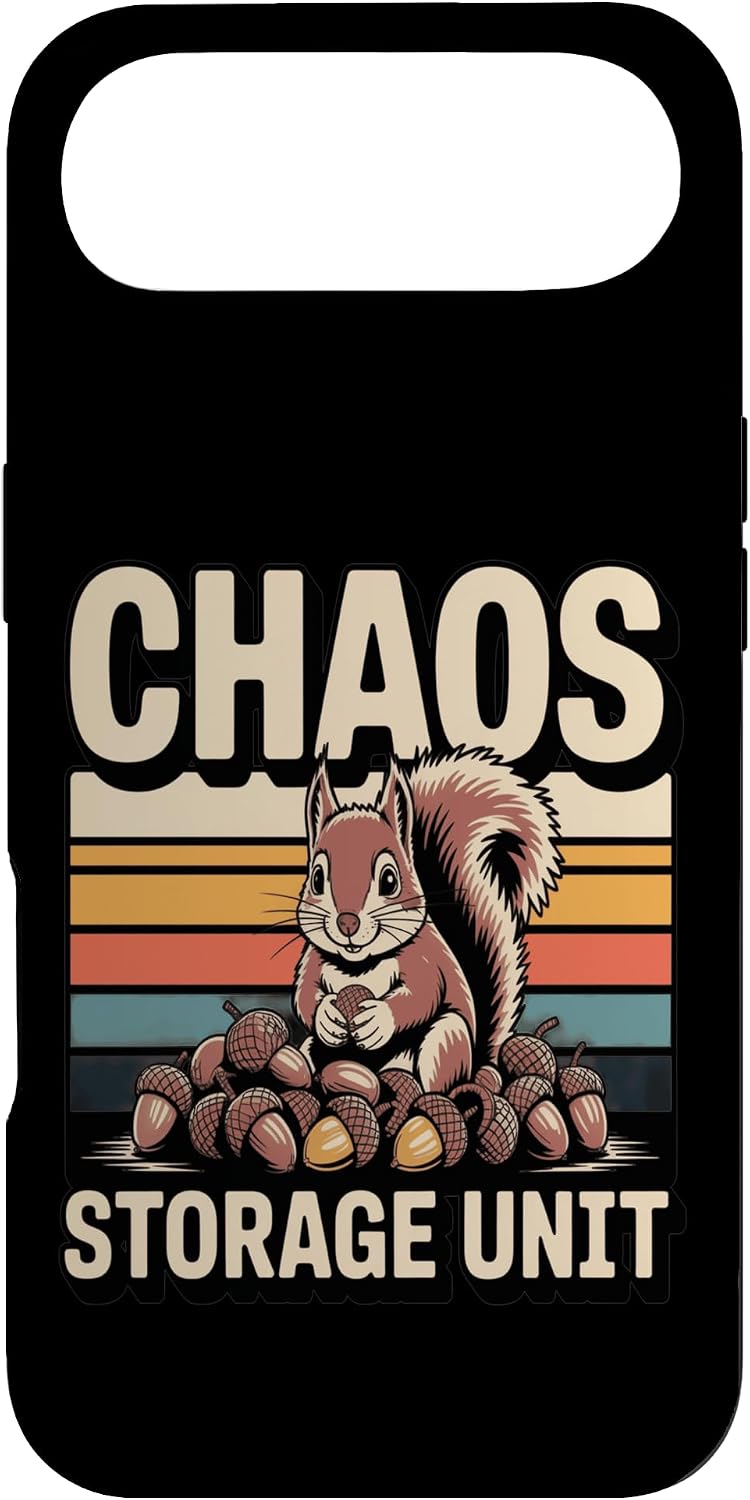 Chaos Storage Unit Funny Squirrel with Acorns Case for iPhone Air