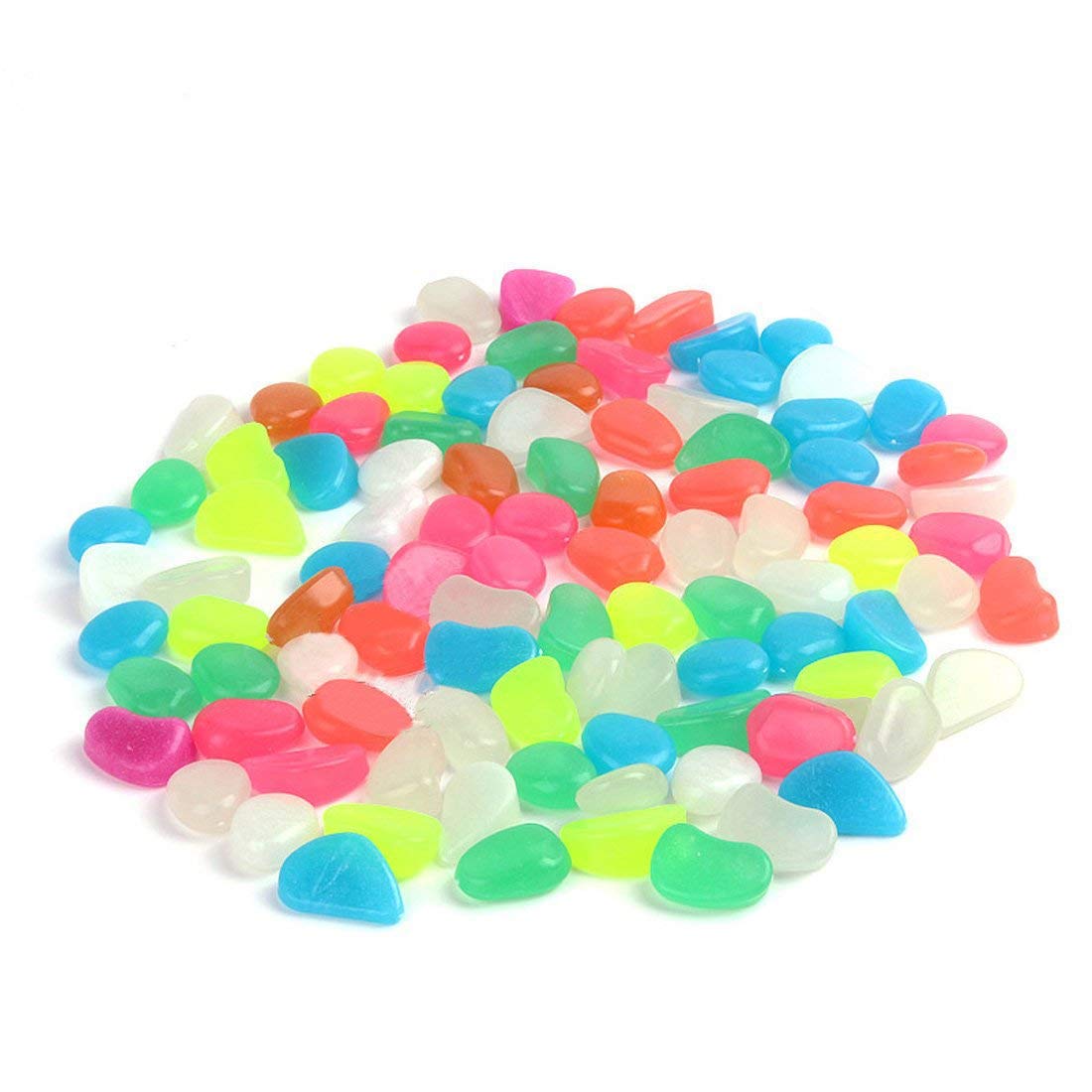 JJOnlineStore -100 Pcs Glow In the Dark Pebbles for Garden | Luminous Pebbles for Fish Tanks Aquariums | Gravel for Plant Pots