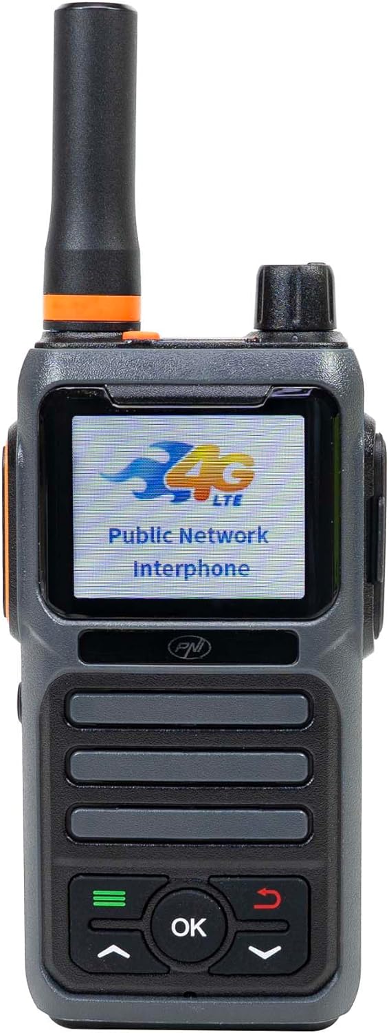 PNI PoC 1300 GSM 4G LTE Portable Radio Station, Linux OS, 1.77 inch Color Screen, 4400 mAh Li-Ion Battery