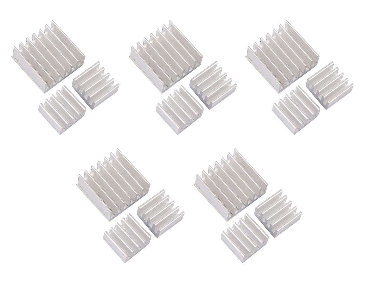Scriptronics 3pcs Adhesive Raspberry Pi Heatsink Cooler Pure Aluminum Heat Sink Set Kit Radiator for Cooling Raspberry (Set of 1) (B08SLFT3B2) Amazon Price History, Amazon Price Tracker