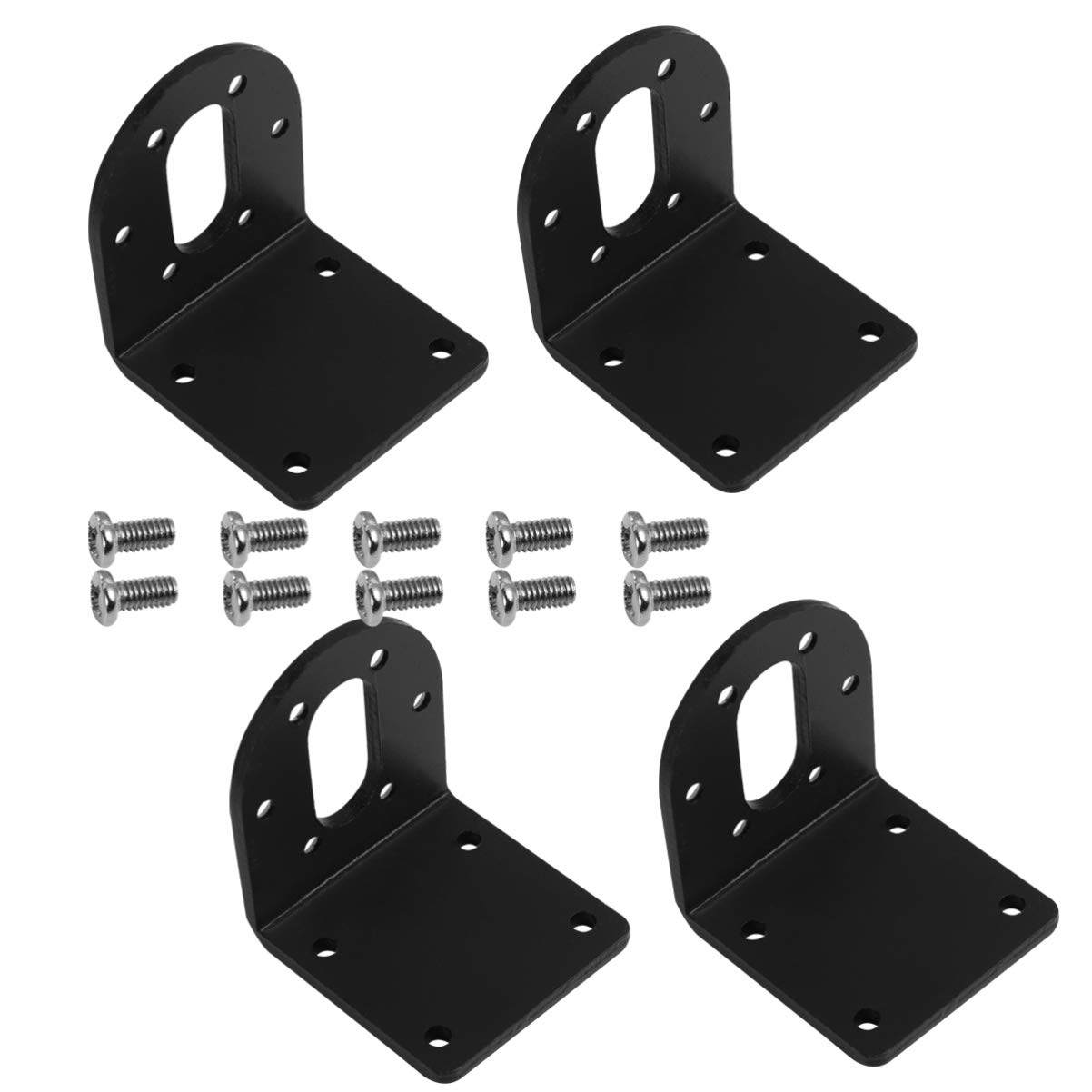 NAMOARLY 4pcs Motor Bracket Fixed Seat Motor Mount Dc Gear Motors Fixed Dc Gear Motors Support Gear Motor Fastener Electric Motors Bracket Holder for Stepper Motor Mini Dc Motor
