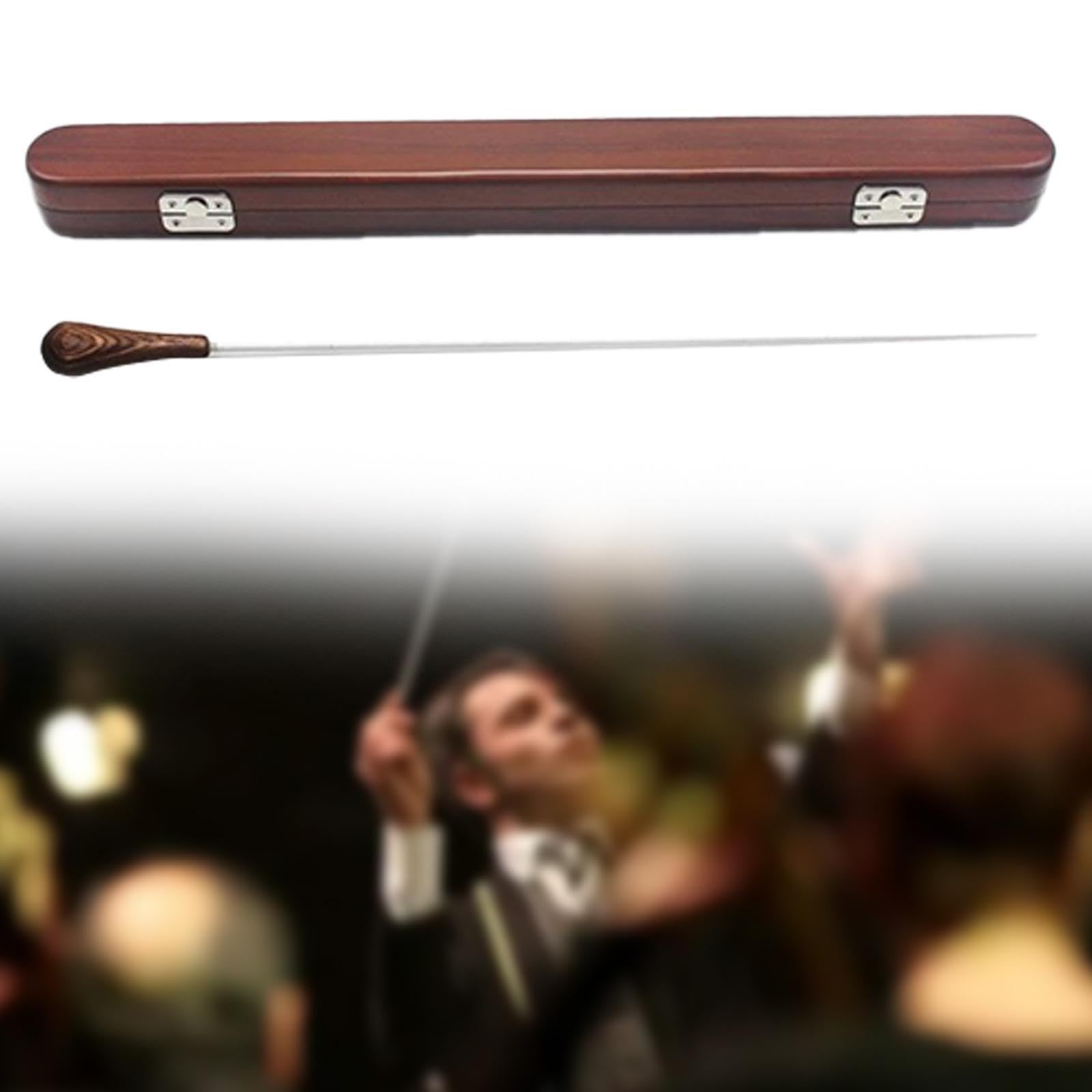 Baguette de Musique pour Chef D'orchestre, étui En Bois Léger, Utilisation Polyvalente, Poignée Confortable, Pièces Musicales Professionnelles,