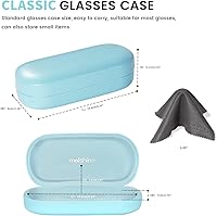 Vista 41 de molshine Estuche rígido de cuero para lentes de sol, funda clásica para gafas grandes para mujeres y hombres,Gafas de sol