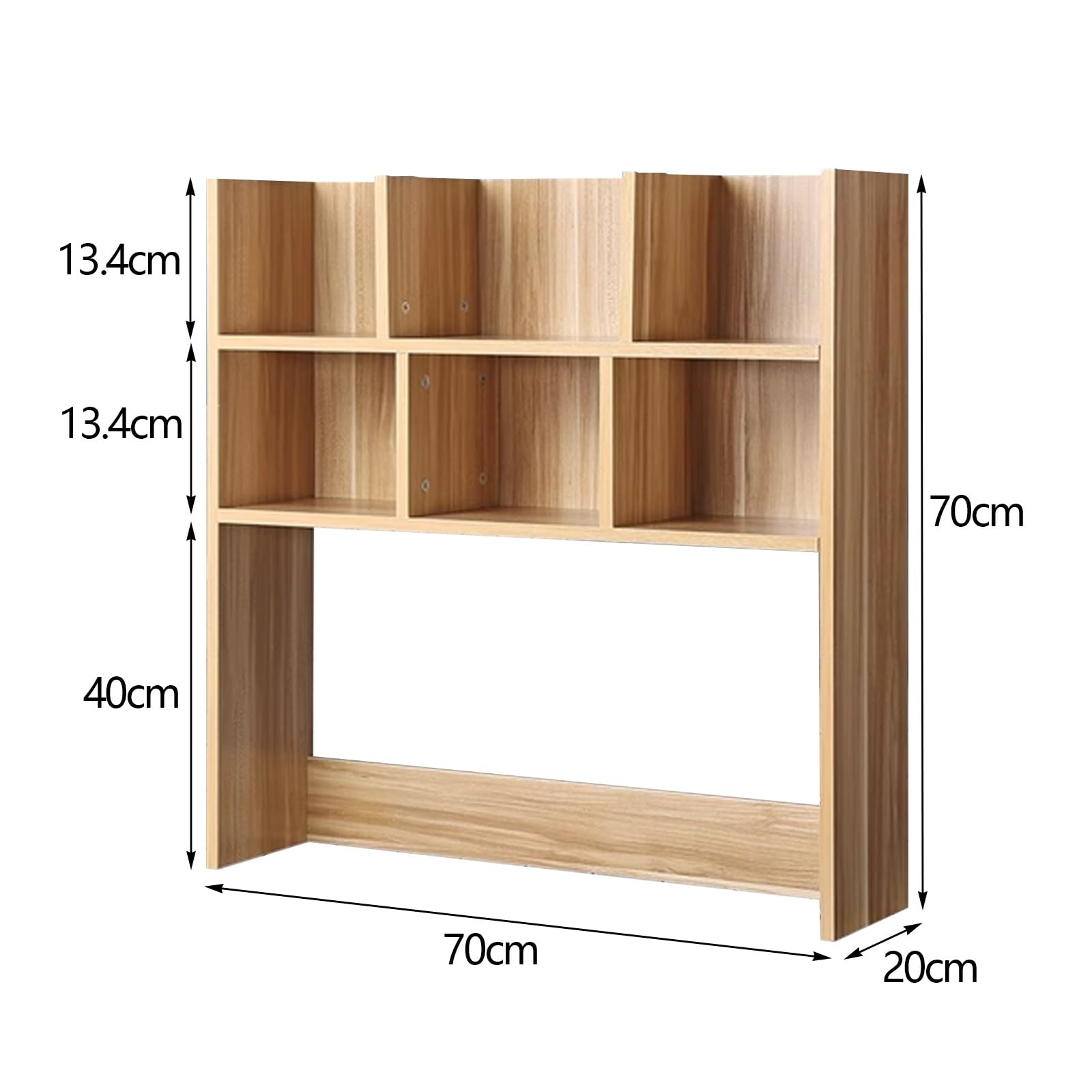 Mensola da scrivania in legno nizer, scaffale da scrivania a risparmio ridotto con scatole aperte, supporto per monitor per ufficio, casa e dormitori, 70 cm