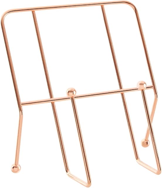 Premier Housewares 509920 Cookbook Stand, Copper Finish, Ball Ends