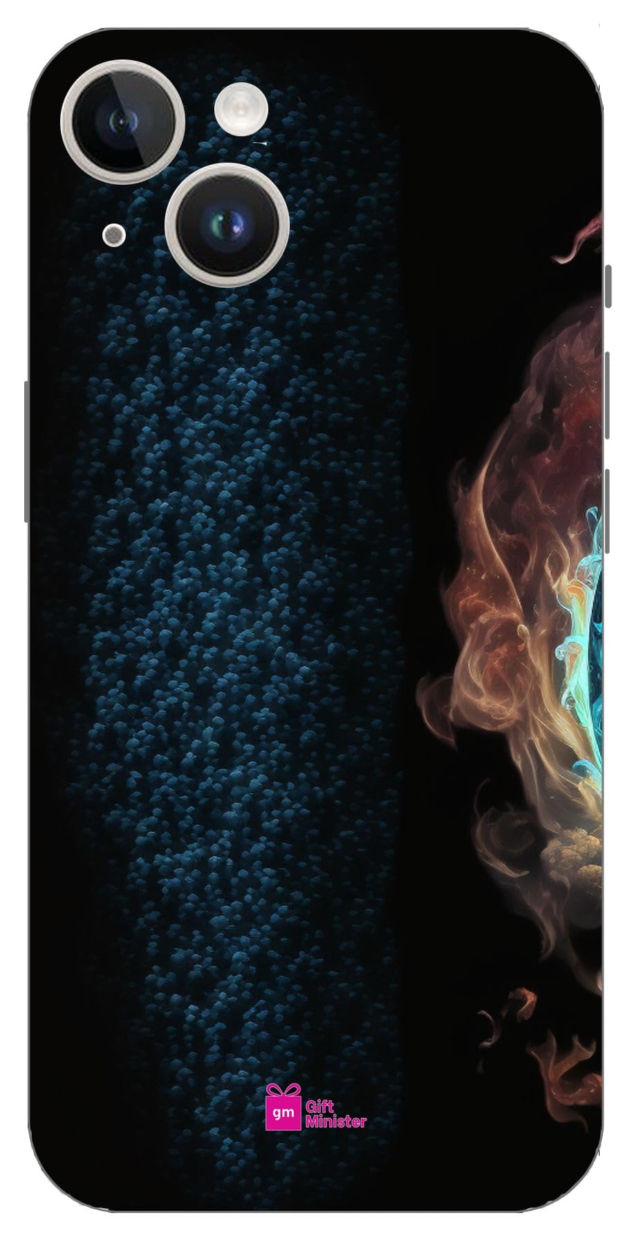 Gift MinisterHard Designer Mobile Case for Apple iPhone 14 Cover Slate Gray - Abstract Fire Water Earth Space Air Spiritual Five Elements Meditation Flexible Clear Anti-Fingerprint 1Pcs 1701T