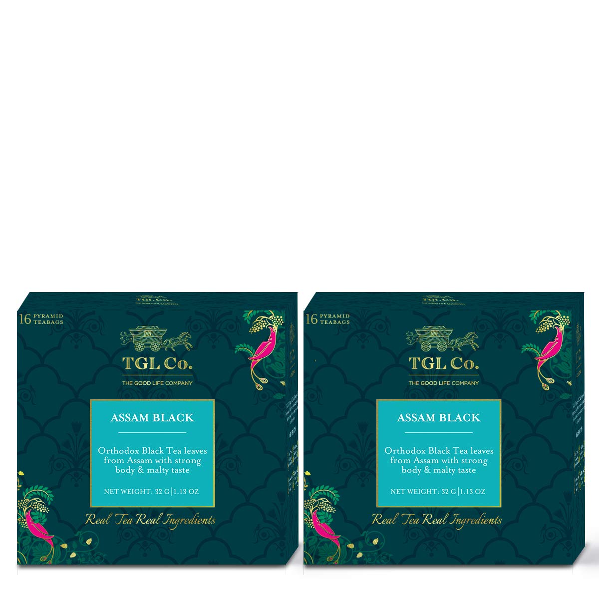 TGL Co. Assam Black Tea Bags/Loose Tea Leaf (16 Tea Bags) Pack of 2 (B084JDCW3X) Amazon Price History, Amazon Price Tracker