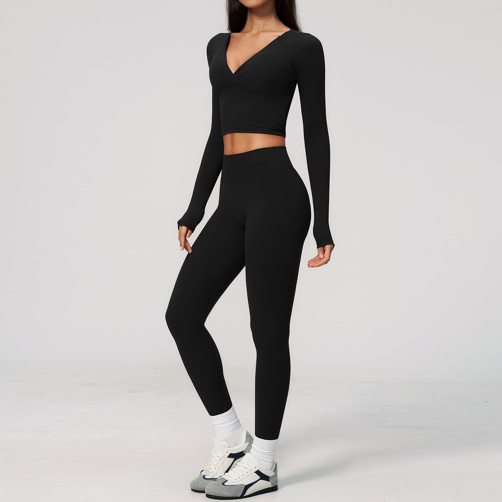 Abbigliamento Sportivo cremoso per Una vestibilità Snellente, Yoga all'aperto, Corsa, Traspirante, vestibilità Aderente, Yoga