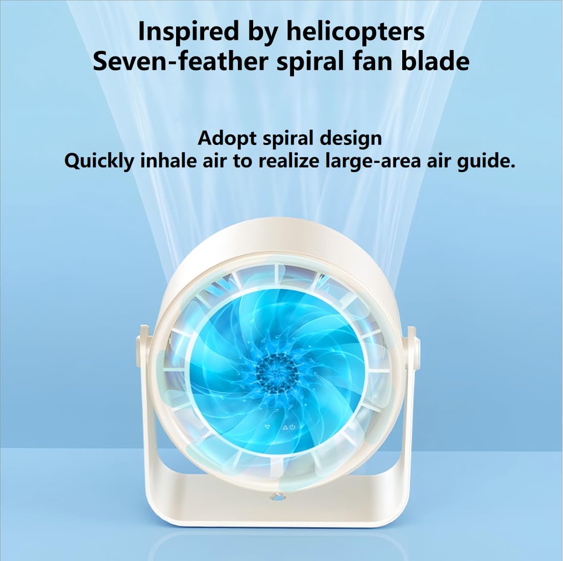 Ventilatore da tavolo da parete, ultra silenzioso, 35 dB, con display digitale, ventola ricaricabile USB a 100 velocità, inclinazione di 105° e autonomia di 10 ore, raffreddamento portatile