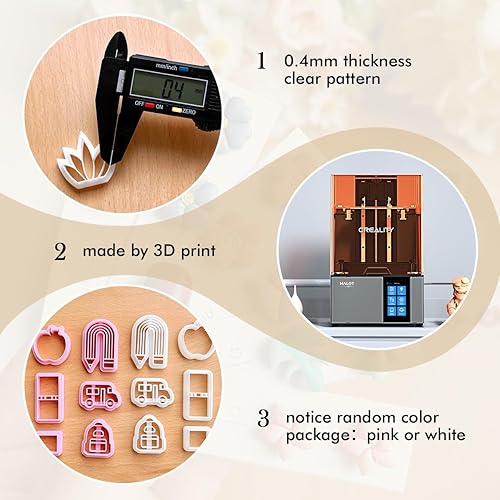 Miniatura 6 de KEOKER Cortadores de arcilla polimérica para aretes, joyas, cortadores de arcilla para estudiantes, cortadores de arcilla polimérica para