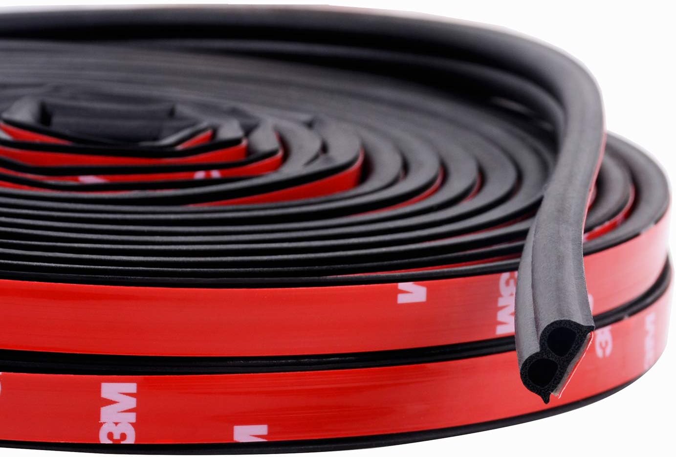 Funlove 33Ft Universal Automotive Weather Stripping Self Adhesive Car