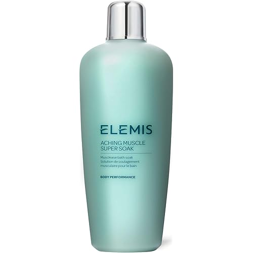 ELEMIS Aching Muscle Super Soak | Musclease Natural Foaming Bath Milk Warms, Recharges, and Energizes Tired, Overworked Muscles Post-Workout | 400 mL