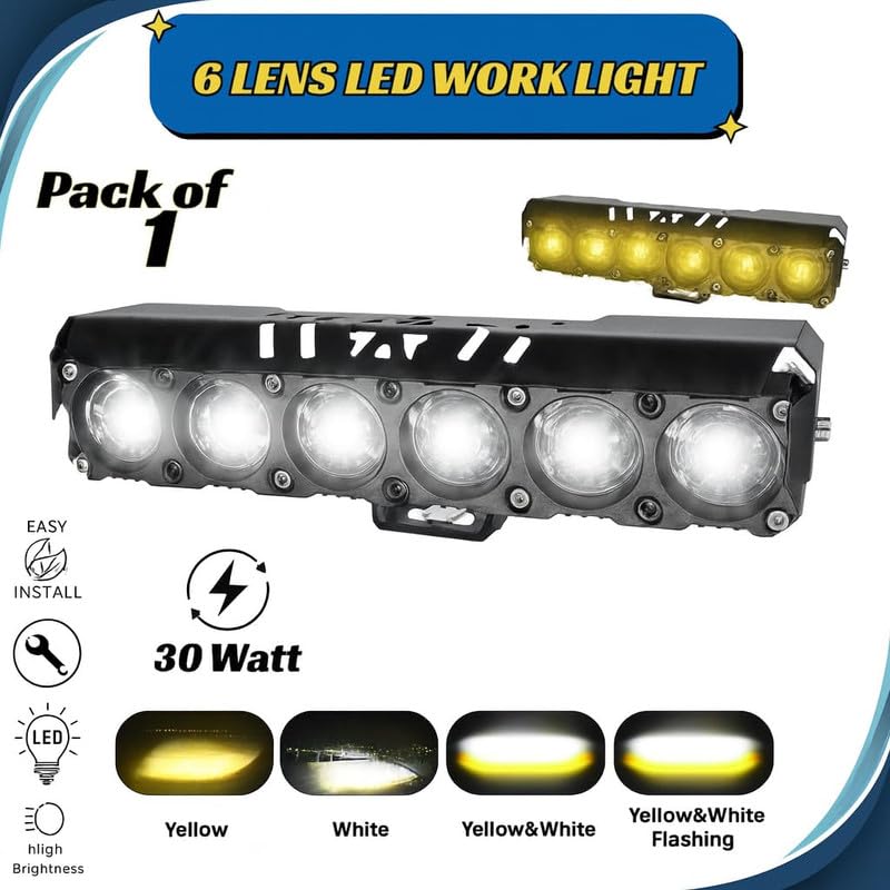 Image of LED Fog Light, Dual Color Yellow White | 30W